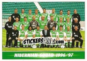 Cromo Hibernian Squad 1996/97 - Scottish Premier Division 1996-1997 - Panini