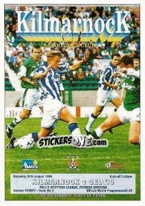 Sticker The Programme Cover - Scottish Premier Division 1996-1997 - Panini