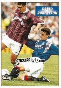 Sticker David Robertson - Scottish Premier Division 1996-1997 - Panini