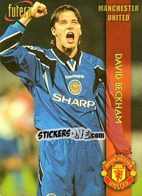 Sticker David Beckham - Manchester United 1998 n. 1 - Futera