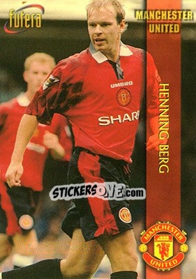 Sticker Henning Berg - Manchester United 1998 - Futera