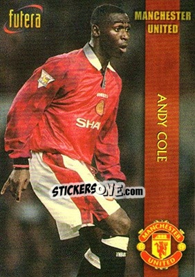 Sticker Andy Cole - Manchester United 1998 - Futera