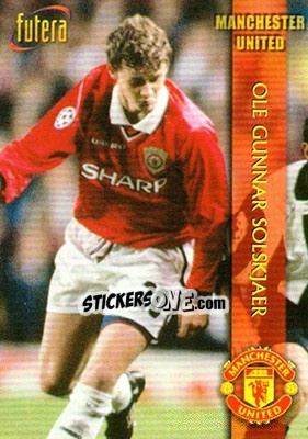 Sticker Ole Gunnar Solskjaer - Manchester United 1998 n. 10 - Futera