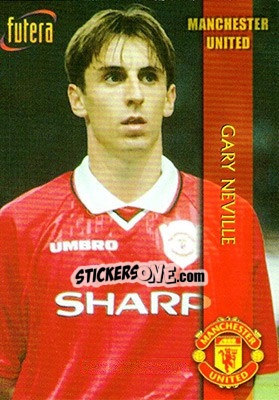 Sticker Gary Neville - Manchester United 1998 n. 13 - Futera