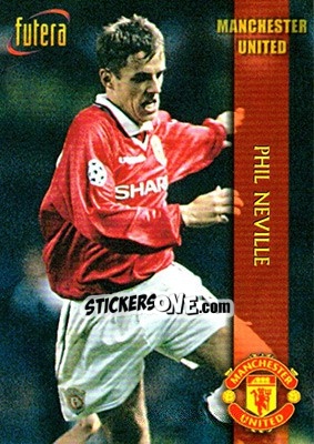 Cromo Phil Neville - Manchester United 1998 - Futera