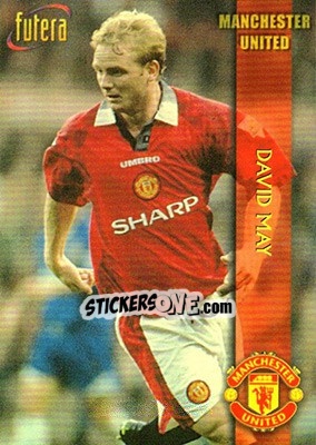 Sticker David May - Manchester United 1998 - Futera