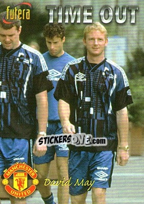 Sticker David May - Manchester United 1998 - Futera