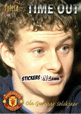 Sticker Ole Gunnar Solskjaer - Manchester United 1998 n. 34 - Futera