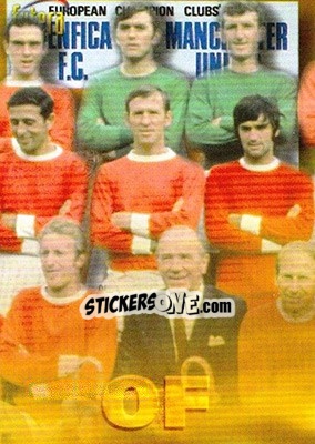 Sticker Team (puzzle 2) - Manchester United 1998 - Futera