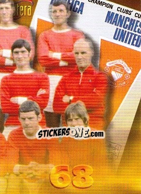 Sticker Team (puzzle 3) - Manchester United 1998 - Futera