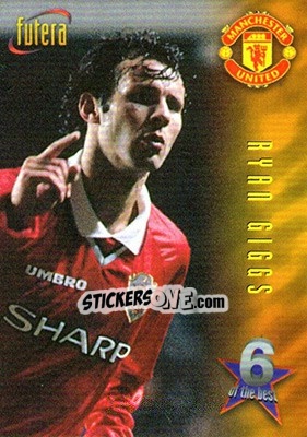 Sticker Ryan Giggs - Manchester United 1998 n. 64 - Futera