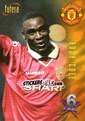Sticker Andy Cole - Manchester United 1998 n. 65 - Futera