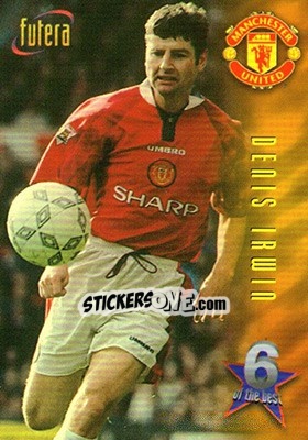 Cromo Denis Irwin - Manchester United 1998 - Futera