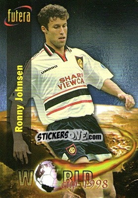 Cromo Ronny Johnsen - Manchester United 1998 - Futera