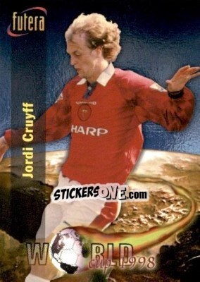 Cromo Jordi Cruyff - Manchester United 1998 - Futera
