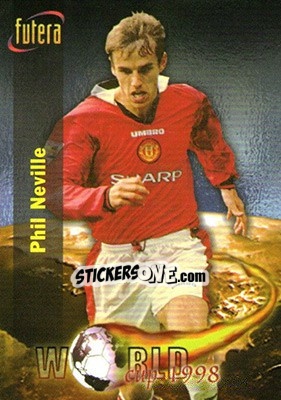 Sticker Phil Neville - Manchester United 1998 - Futera