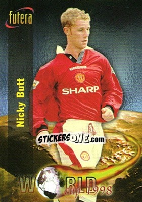 Sticker Nicky Butt - Manchester United 1998 - Futera