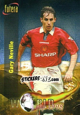 Sticker Gary Neville - Manchester United 1998 n. 76 - Futera
