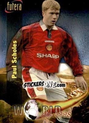 Sticker Paul Scholes - Manchester United 1998 n. 79 - Futera
