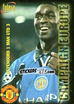 Sticker Feyenoord 1 - Manchester United 3 - Manchester United 1998 n. 88 - Futera