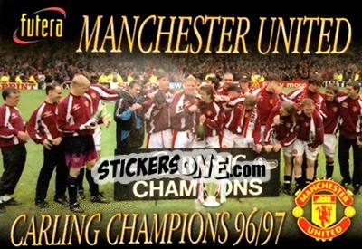 Sticker Carling Champions 96/97 - Manchester United 1998 n. 94 - Futera