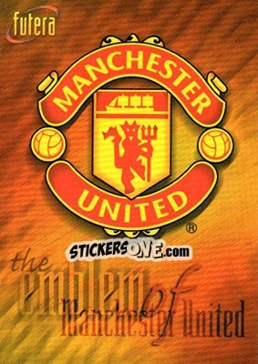 Figurina Emblem - Manchester United 1998 - Futera
