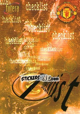Sticker Checklist 1 - Manchester United 1998 n. 96 - Futera