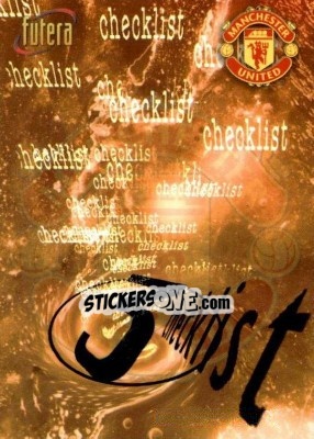 Sticker Checklist 3 - Manchester United 1998 n. 98 - Futera
