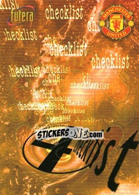 Sticker Checklist 4 - Manchester United 1998 n. 99 - Futera