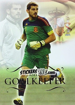Sticker Iker Casillas - World Football UNIQUE 2011 n. 4 - Futera