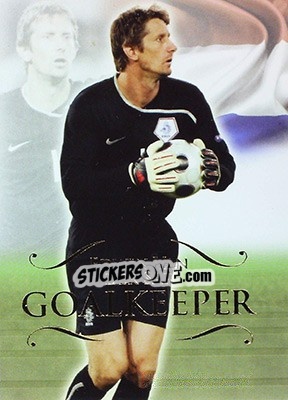 Sticker Edwin van der Sar - World Football UNIQUE 2011 n. 10 - Futera
