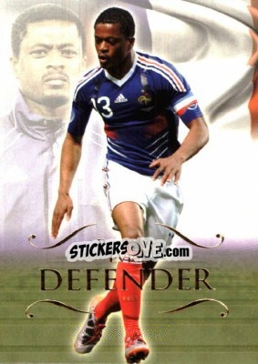 Sticker Patrice Evra - World Football UNIQUE 2011 - Futera