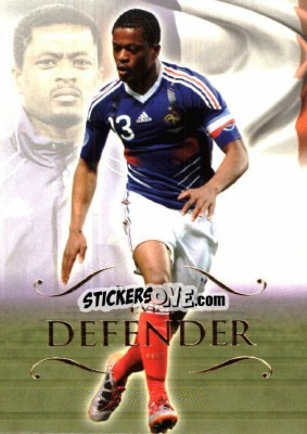 Sticker Patrice Evra - World Football UNIQUE 2011 n. 26 - Futera
