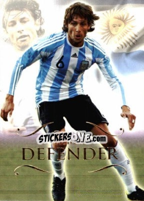 Sticker Gabriel Heinze - World Football UNIQUE 2011 n. 28 - Futera