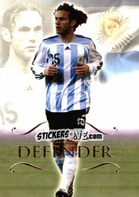 Sticker Gabriel Milito - World Football UNIQUE 2011 n. 37 - Futera