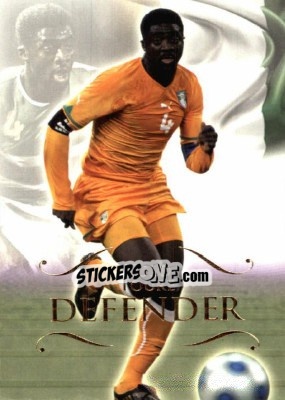 Sticker Kolo Toure - World Football UNIQUE 2011 n. 52 - Futera
