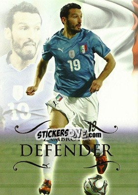 Sticker Gianluca Zambrotta - World Football UNIQUE 2011 n. 57 - Futera