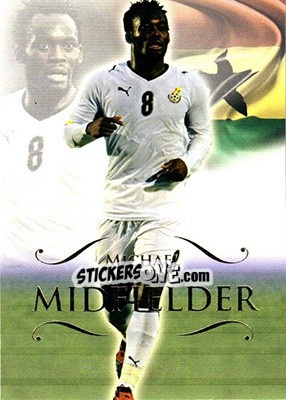 Sticker Michael Essien - World Football UNIQUE 2011 n. 74 - Futera