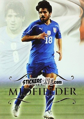 Sticker Gennaro Gattuso - World Football UNIQUE 2011 n. 78 - Futera