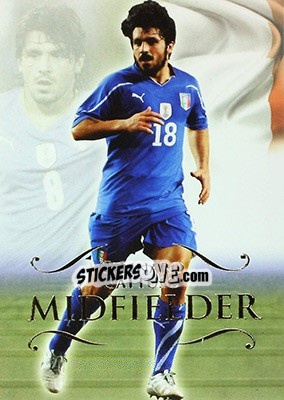 Figurina Gennaro Gattuso - World Football UNIQUE 2011 - Futera