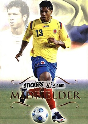 Sticker Fredy Guarin - World Football UNIQUE 2011 n. 82 - Futera