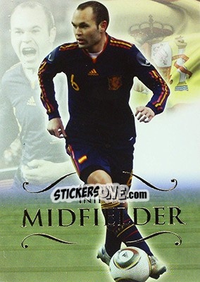 Sticker Andres Iniesta - World Football UNIQUE 2011 n. 87 - Futera