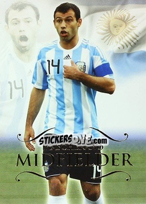 Sticker Javier Mascherano - World Football UNIQUE 2011 n. 93 - Futera