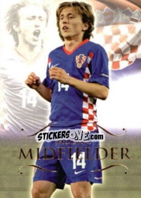 Sticker Luka Modric - World Football UNIQUE 2011 - Futera