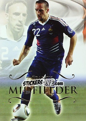 Sticker Franck Ribery - World Football UNIQUE 2011 n. 104 - Futera