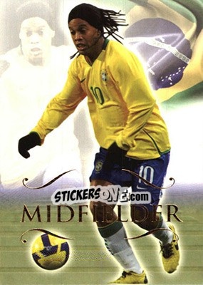 Sticker Ronaldinho - World Football UNIQUE 2011 n. 106 - Futera