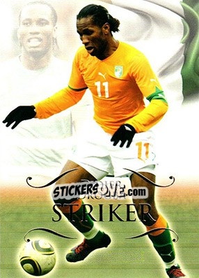 Sticker Didier Drogba - World Football UNIQUE 2011 n. 129 - Futera