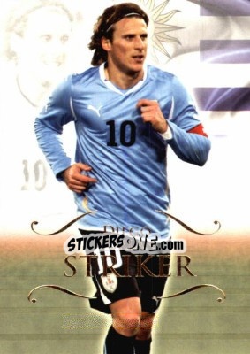 Cromo Diego Forlan - World Football UNIQUE 2011 - Futera