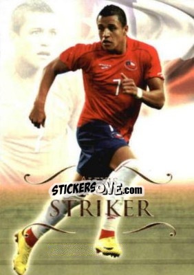 Sticker Alexis Sanchez - World Football UNIQUE 2011 - Futera