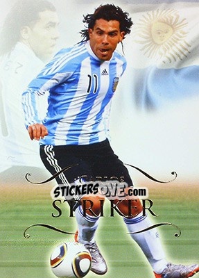 Sticker Carlos Tevez - World Football UNIQUE 2011 n. 157 - Futera